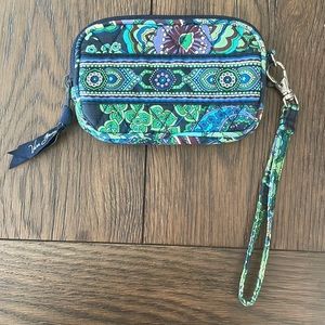 Vera Bradley coin purse with wrist strap